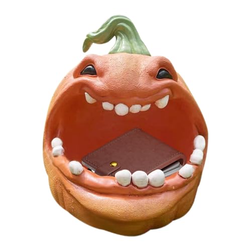 Whnbuij Conteneurs à friandises à la - Distributeur de bonbons à la en résine, à portée de hantée | Boîtes à collations festives pour friandises de plaisance, décorations pour