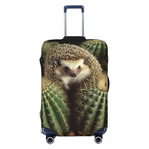 SMAZDFXX Fundas de Equipaje con diseño de erizos y Cactus para Maletas, elásticas, Antipolvo y antiarañazos, Gruesas, Lavables y aptas para Maletas Extra Grandes.