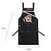 fayengan Carpenters Apron,Workshop Tool Apron, Heavy Duty Waxed Canvas Work Apron Welding Apron, Work Apron (Color : Gray, Size : X-Large)