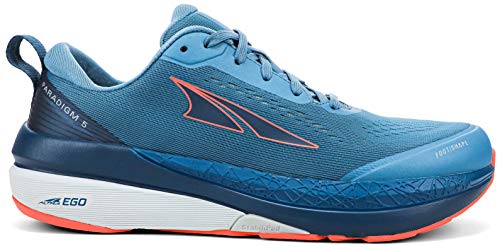 ALTRA Women's Paradigm 5 Road Running Shoe, Blue/Coral, 8