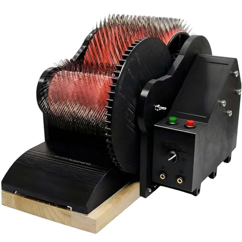 Cardeuse à laine tambour électrique 50W machine double rouleau JINTVO 56 tr/min