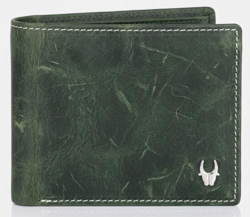 Image of WildHorn Genuine Leather Wallet for Men | Slim Bifold Wallet with RFID Blocking | Multiple Card Slots & Coin Pocket | Premium Leather Mens Wallet