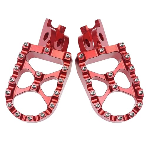 Repose-pieds CNC pour CRF 250X 450X en aluminium forgé rouge ultra résistant
