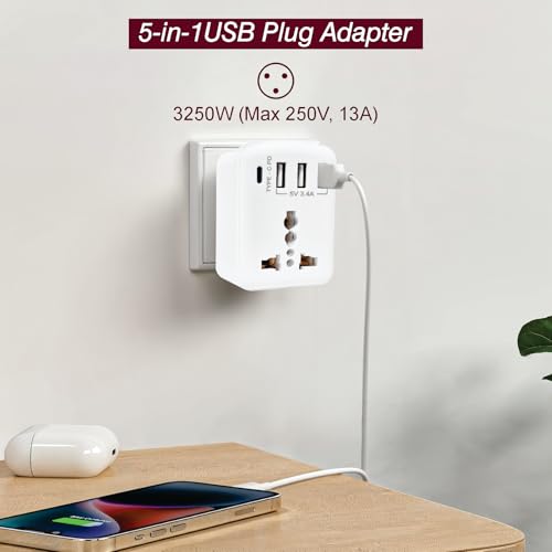 Image of MX 5A to 15A Converter Plug | 3-Pin Universal Adapter | Heavy-Duty Power Converter Socket | Universal Socket Plug (MX-4211, Pack of 2)