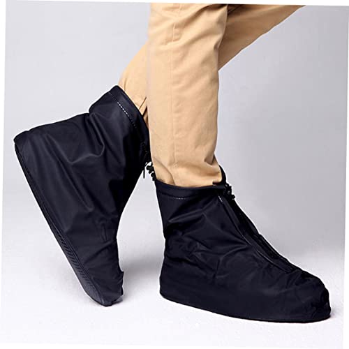 Cubiertas impermeables para botas BESPORTBLE, 2 pares, para lluvia y viajes al aire libre miniatura 2