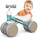 Bicicletta Senza Pedali Bici per Bambini 1-2 Anni Tricicli Neonati Corridori Giocattoli Regali per Equilibrio Bambini Bicicletta, Primo Regalo di Compleanno per Bambini(Verde)