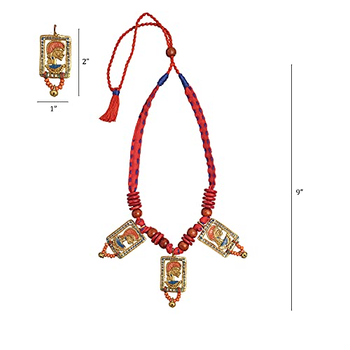Image of AAKRITI ART CREATIONS Royal Empress Handcrafted Tribal Dhokra Necklace & Choker Collection | Queen-Inspired Artisan Brass Statement Jewelry | Ethnic, Regal & Elegant Necklaces for Women