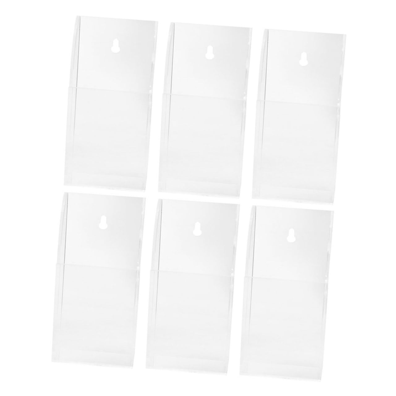 Organisateur mural en acrylique support télécommande rangement maison 6 Pcs