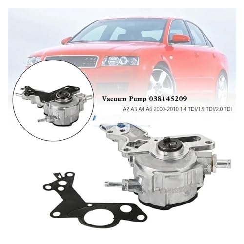 Vacuum Pump 038145209A Compatible For Audi A2 A3 A4 A6 2000-2010 1.4 TDI/ 1.9 TDI/ 2.0 TDI miniatura 2