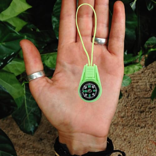 Brújula portátil BESPORTBLE para camping y senderismo miniatura 7