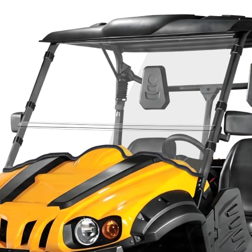Image of MDPROMCP Front Windshield - Scratch Proof & Shatterproof,Compatible with Massimo MSU 500 /700,Axis 500 /700,HiSun HS,Coleman Outfitter,Bighorn, Challenger - Heavy Duty Clear PC UTV Windshield