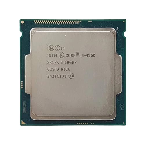 Image of Core i3 4160 4th Generation LGA 1150 Socket Desktop Processor with Fan | 2 Cores 4 Threads | Upto 3.6 GHZ | Virtualization Enabled | Thermal Paste Included | HD Graphics 4400 | 3 MB Cache