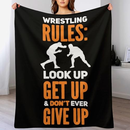 HOMNY Wrestling Gifts for Men, Boys & Girls, Soft Plush Blanket, 60