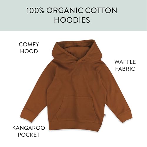 HonestBaby 3-Pack Thermal Hoodie 100% Organic Cotton for Baby, Toddler Boys2