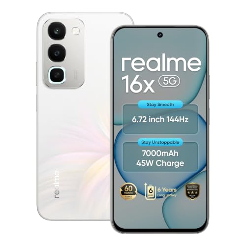 realme 16X 5G Smartphone 6.8 inch 144Hz Display 7000mAh Battery 4...