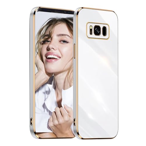 POUHYE Coque pour Samsung Galaxy S8 Plus / S8+ Étui, Galvanisé Silicone Case Antichoc Anti Rayures Souple TPU Cover Housse Légère Protection Caméra Coque...