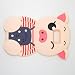 Samsung Galaxy S8 Plus Case, Maoerdo Cute 3D Cartoon Beige Stripes Pig Silicone Rubber Phone Case Cover for Samsung Galaxy S8 Plus