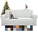 YEMYHOM Couch Cover Latest Jacquard Design High Stretch Sofa Covers for 3 Cushion Couch, Pet Dog Cat Proof Slipcover Non Slip Magic Elastic Furniture Protector (Large, Ivory)