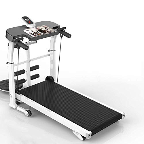 Image of Fitness Equipment Treadmill,Incline Foldable,Adjustable Speed,Fitness Weight Loss Exercise Equipment for Home and Office Shock Running Supine T-wisting Draw Rope