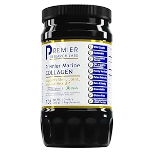 Premier Research Labs Marine Collagen – Marine Collagen Peptides, Hydrolyzed Marine Collagen Powder, Fish Collagen for Women and Men, 5g Collagen Per Serving for Skin, Joint, and Gut Health – 7 Oz