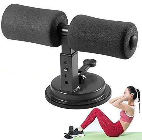 Cuzenalfit Suction Sit up Assistant Abs Workout Equipment with Foam Handle and Rubber Suction Abs Exercise Equipment Stomach Exercise Machine Abdomen Exercise Equipment
