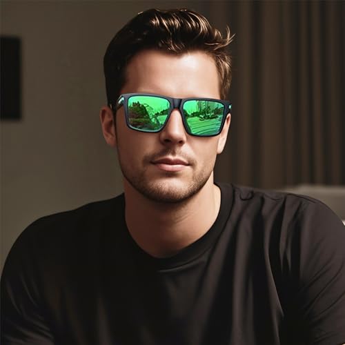 Polarized Sunglasses Womens Mens Square Large Sun Glasses Trendy Fashion Shades Sunnies Golf Driving SY6017