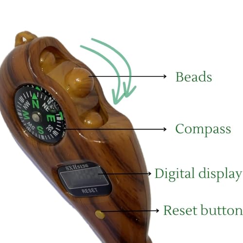 Image of 99999 5 Digit Multiuse Digital Electronic Portable Mini Hand Tally Clicker Counter Finger Ring Mantra Jaap Device Machine Cricket Umpire Counting Zikr Ziker Dhikr (2026White Compass)