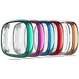 KPYJA Screen Protector for Fitbit Sense 2/Versa 4 Case, Soft TPU Plated Case All-Around Protective Screen Full Cover Bumper for Sense 2/Versa 4 Smart Watch