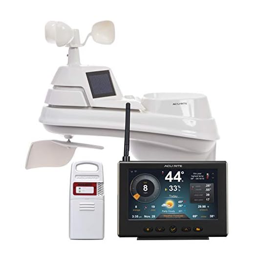 AcuRite 01210 Wi-Fi Indoor Outdoor Lightning Detection Weather Station for Home (01210M), Black