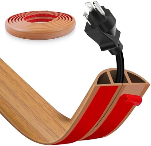 Floor Cord Cover, Wire Cover, Self Adhesive Cable Covers, Protect...