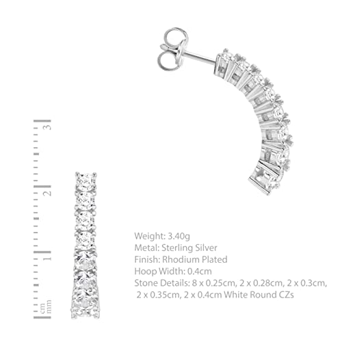 Boucles d'oreilles zircones blanches de 2,5 à 4 mm anti-ternissement