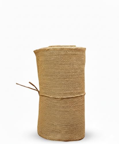 Image of Premium Jute Table Runner Ready to use 12 Inch x 48 Inch Set 3 Piece | 15x14 Weave, 50 Yarn /10cm | Natural Burlap Kapda for Diwali Craft, Home Decor, Wedding Decoration, Gift Wrapping