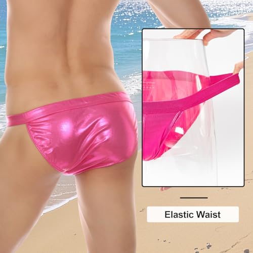 Mens Summer Beach Swimwear Buckle Sexy Swimsuits3