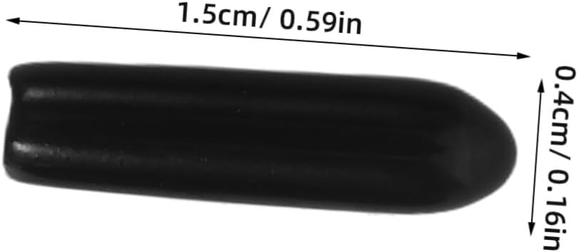 Didiseaon 200pcs Black PVC Protective Tip Covers for Clothes Hangers and Shelf Pegs, End Caps to Reduce Collision Damage and Extend Life of Garment Racks and Wire Shelves, for Retail