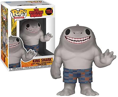 Funko Pop! Movies: TSS - King Shark - Suicide Squad 2 - Figura de Vinilo Coleccionable - Idea de Regalo- Mercancia Oficial - Juguetes para Niños y Adultos - Movies Fans - Muñeco para Coleccionistas