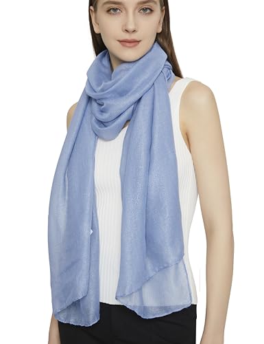 PANTONIGHT Women's Fashion Scarf Sparkling Evening Shawl Lightweight Wedding Shawl Head Scarf and Wraps for Party (2706)2