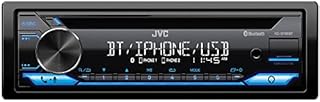 JVC KD-SR86BT - CD Car Stereo, Single Din, Bluetooth Audio and Hands Free Calling w External Microphone, CD, MP3, USB, AUX Input AM/FM Radio, High Power Amp, Amazon Alexa Voice Control