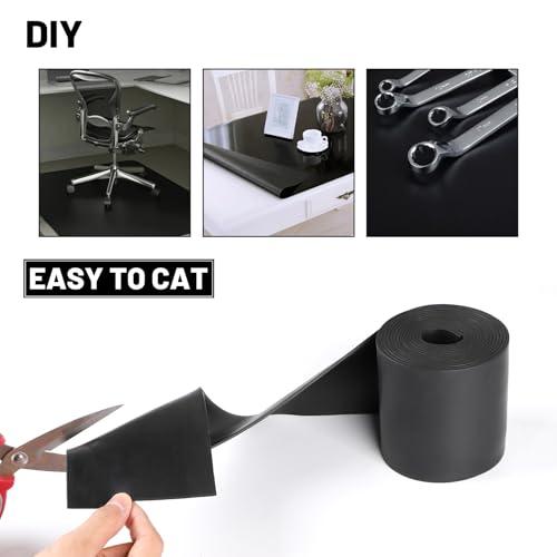 LALAGO Gummistreifen, Neopren Gummimatte, 100mm(B)x1,5mm(D)x3m(L) Vollgummi Gummiprofil, Gummimatte Meterware, Schmal Gummiunterlage, Gummiplatte für Dichtungen, Bodenbeläge Schutz, Vibrationsschutz