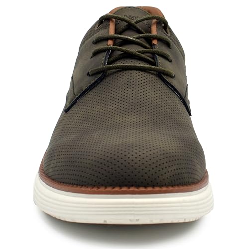 Image of AKADEMIKS Mens Dayton Oxford, Comfortable Footwear for Formal and Casual Wear