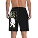 Camo American Flag and Bigfoot Sasquatch Men's Shorts Beach Swim Trunks Quick Dry Athletic Shorts Outdoor Casual Fashion Shorts Summer Thin Breathable Adjustable Elastic Size M/L/XL/XXL/XXL