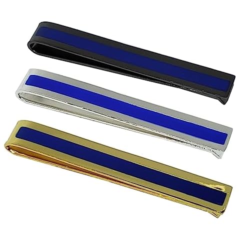 Thin Blue Line Tie Clip Set by Secret Squirrel Cover