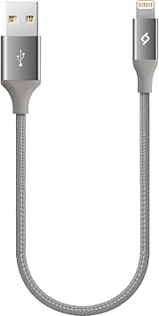 Ttec AlumiCable Mini 30cm Lightning Charging Cable- Space Gray (2DK28UG)
