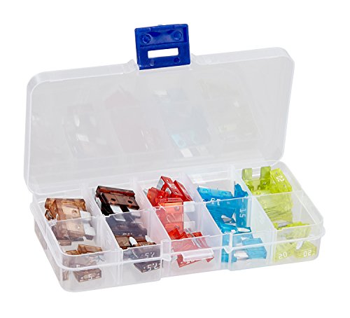 baytronic 50-teiliges Kfz-Sicherungssortiment Mini/Standard Flachstecksicherung inkl. Box (5A - 20A)