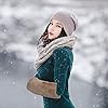 SwirlColor Handmuff, Gurttaschen-Design Handwärmer Khaki Kunstpelz Handmuff für Damen 1St, Mit Transparentem Haken 1St. #1