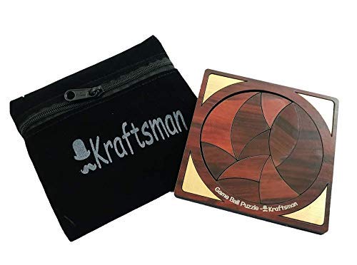 Kraftsman Wooden Puzzle Portable for Kids and Adults | Travel Pouch Included | Make in India (Game Ball Puzzle) (B08HKZK1PW) Amazon Price History, Amazon Price Tracker