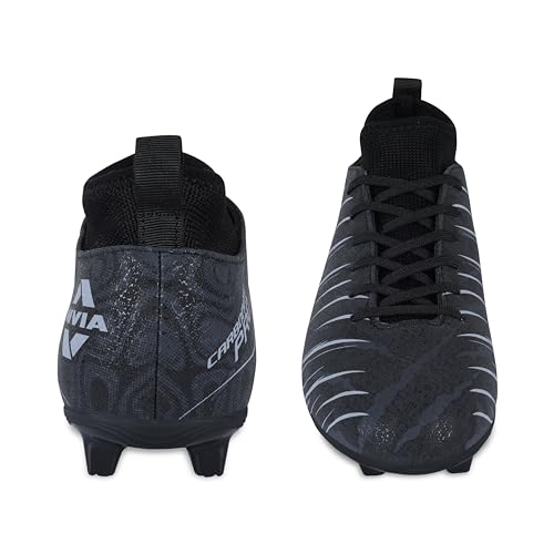 Image of Nivia Carbonite 7.0 pro Football Studs for Men, PVC Synthetic Leather Upper, High Shear Strength TPU Sole, Knitted Collar Rib
