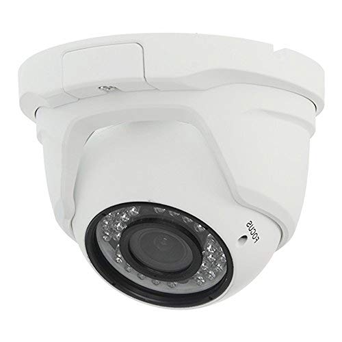 Jandei Mini caméra dôme 4 en 1 UHD 5 MP 2,8-12 mm IR 30 m Blanc