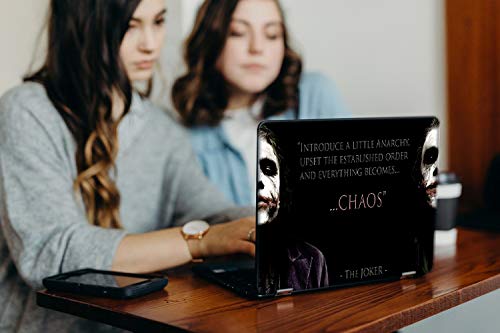 Image of Galaxsia Chaos The Joker Vinyl Laptop Skin /Sticker /Cover /Decal Compatible for Any Laptop (Hp /Dell /Sony /Acer /Lenovo /Asus etc..) Brand Models of Size17 to 17.3 Inches Laptop Or Notebook.