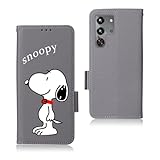 Ailiber ZTE Nubia Red Magic 10 Pro/Pro Plus 用のケース 手帳型 高級PUレザー スヌーピー カバー Red Magic 10 Pro+スマホケース 耐衝撃 マグネット式 人気 おしゃれ かわいい キャラクター 犬柄 ヌビア・レッドマジック10プロ/プロ・プラス カバー カード収納 スマホケース 財布型 動物 携帯ケース