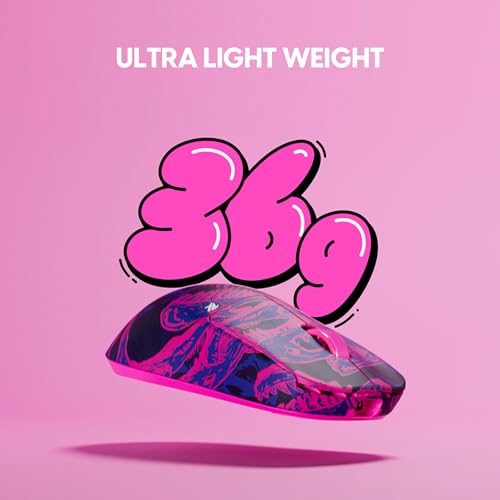 Image of Pulsar Gaming Gears X2 Crazylight Wireless Gaming Mouse, Ultra Lightweight 1.27 oz (36g), Optical Switch, 32000 DPI, 750 IPS, XS-1 Sensor, 8k Compatible (Mini, Purple, Paper Rex Edition)